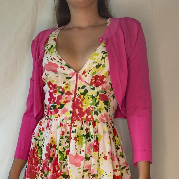 Willow Glenn New York Sweaters - Willow Glenn Cropped Pink Cardigan